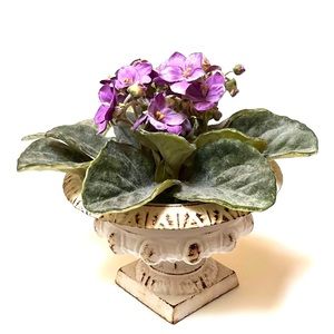 Distressed Iron Vase